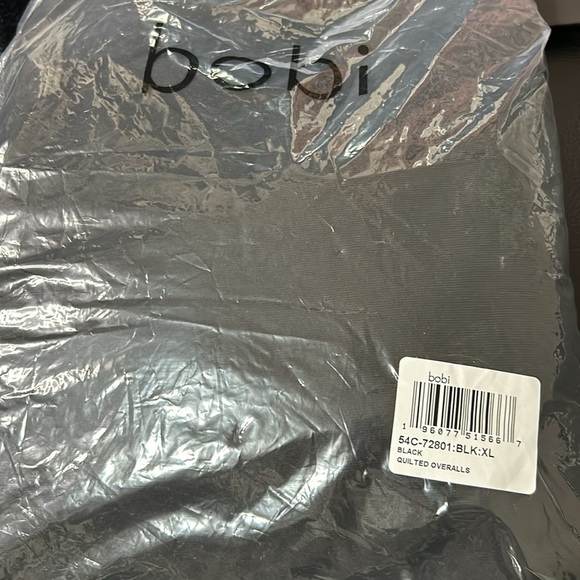 Revolve x Bobi Los Angleles Quilted Overall Romper Black Sleeveless Sz XL NEW - Picture 12 of 12